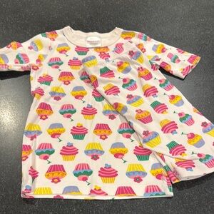 Hanna Andersson Cupcake Print Dress - sz 130